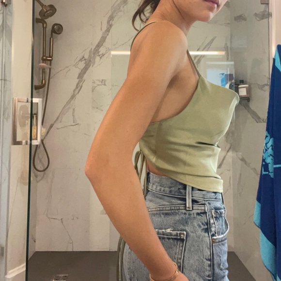 12th Tribe Cowl Neck Satin Top - Picture 3 of 4